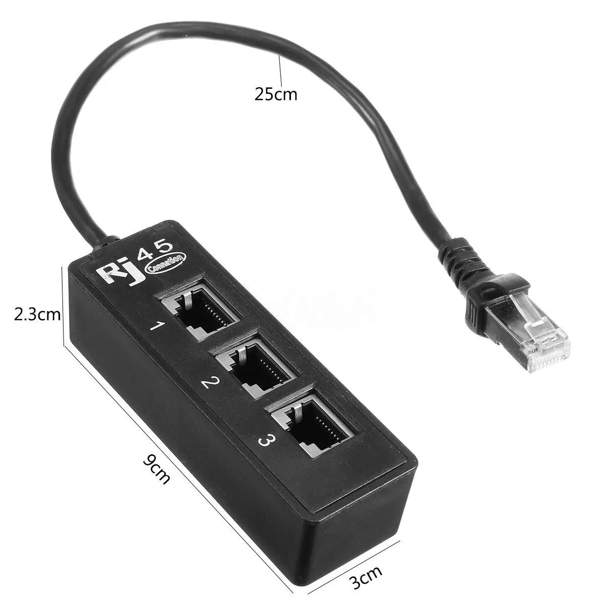Сетевой удлинитель RJ45 папа к 3 мама разветвитель кабеля LAN Ethernet|USB-хабы| |
