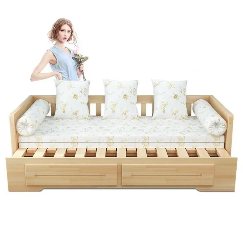 

Meuble Maison Cama Plegable Copridivano Divano Home Puff Para Wooden Retro Set Living Room De Sala Furniture Mueble Sofa Bed