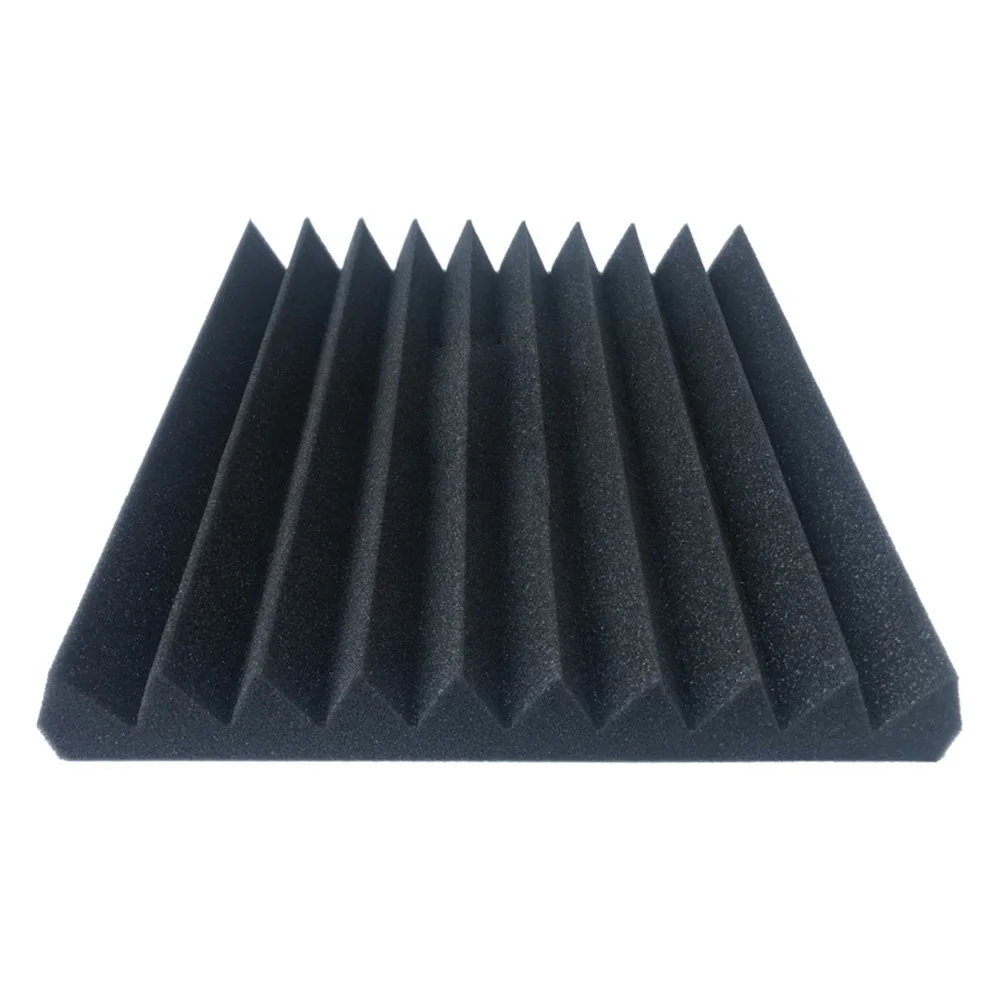 

6pcs Noise Studio Room Acoustic Antiflaming Wedge Tiles Treatment Soundproofing Foam Sound-Absorbing Wall For KTV Sponge