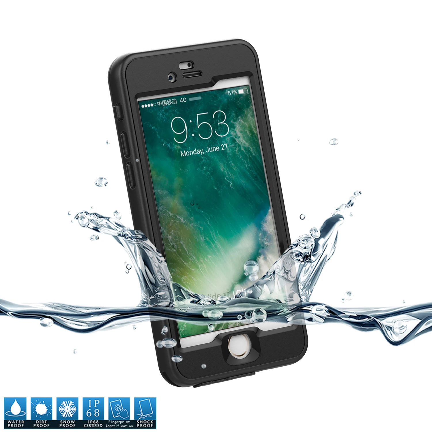 Waterproof phone case For iPhone 7 Plus/8 Plus Case 360 Degree full protect Shockproof Fitted for | Мобильные телефоны и