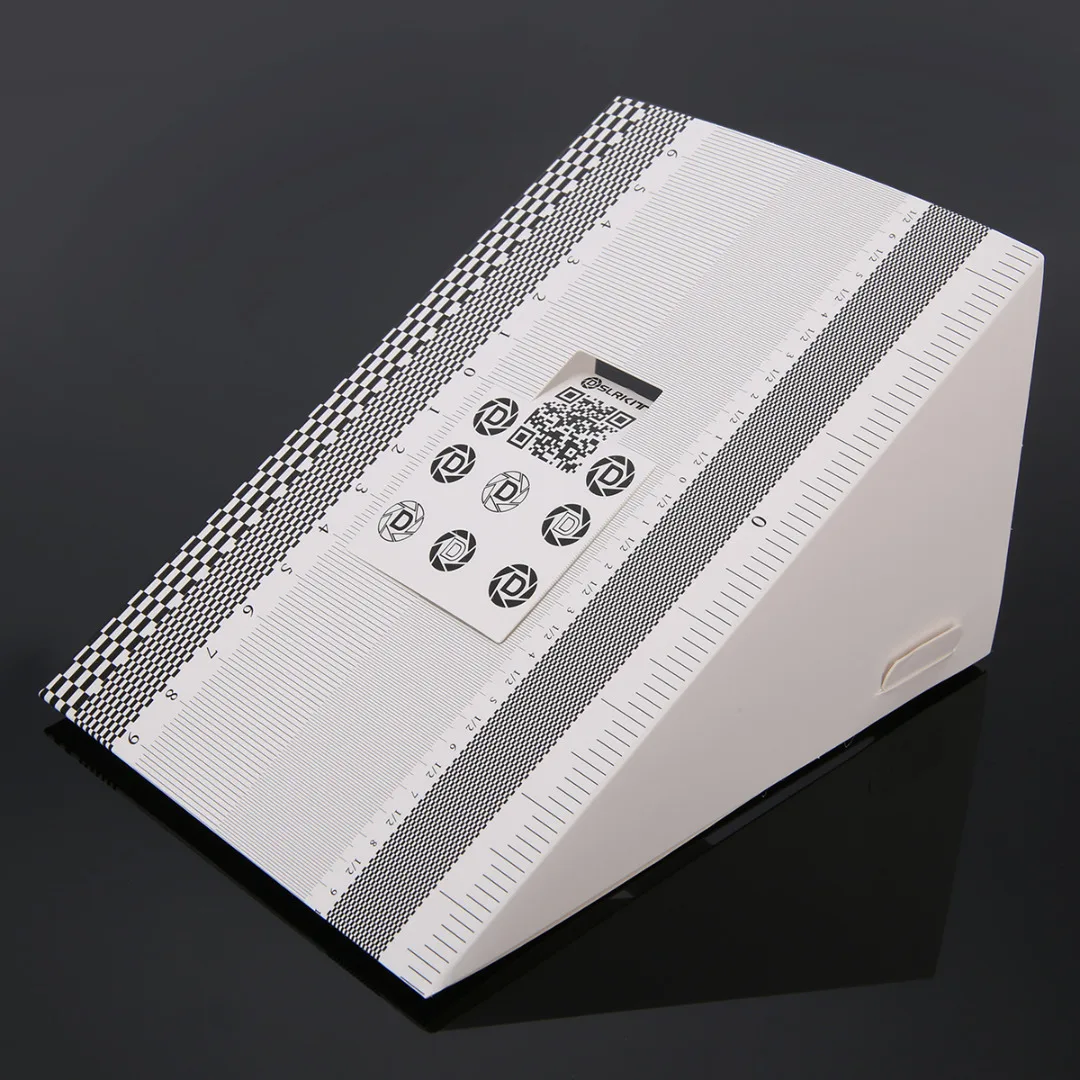 pohiks 1pc pro focus calibration ruler camera folding card lens calibration chart