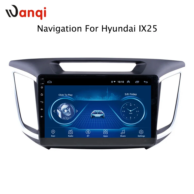 

10.1 Inch HD LED Full Touch Screen Android 8.1 GPS Navigation for Hyundai IX25 2014-2018 Stereo System with Bluetooth