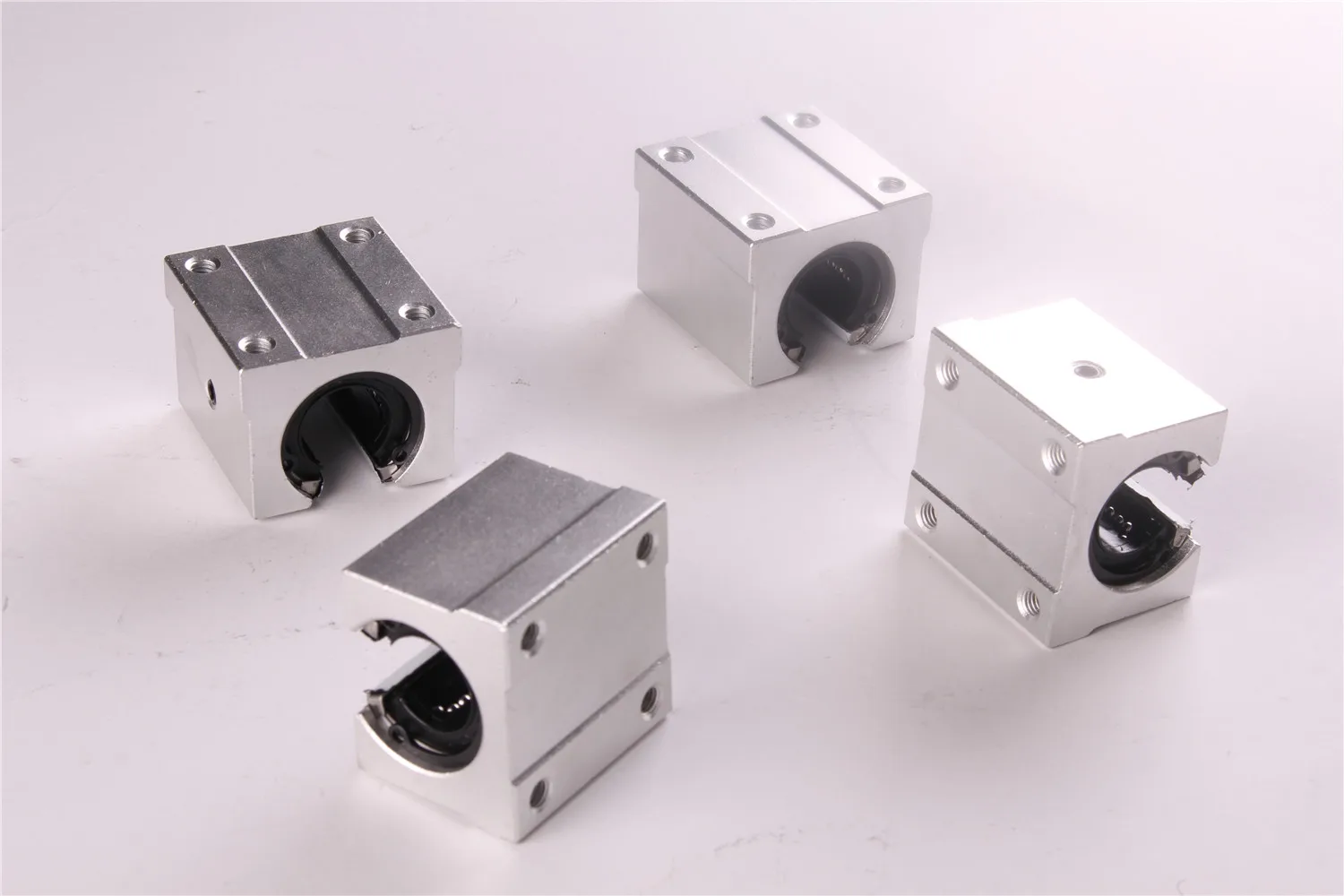 Pack of 4 SBR12UU 12mm Aluminum Linear Router Motion Ball Bearing Block For CNC