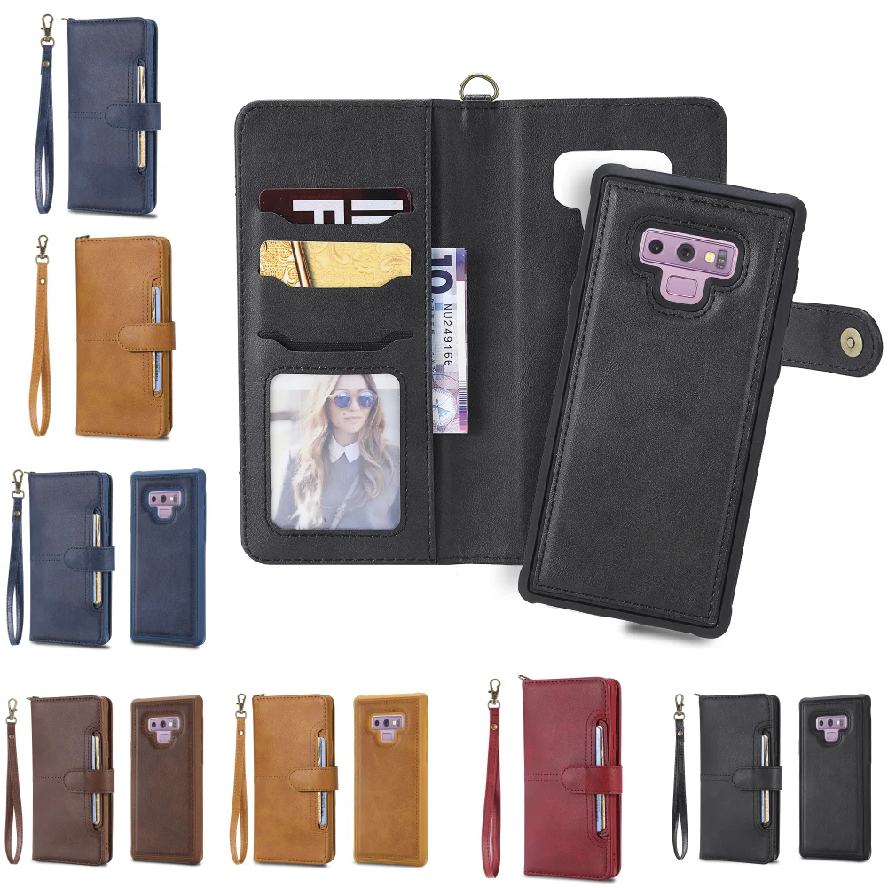 

PU Leather Flip Wallet Wallt Phone Case coque carcasa Cover For Samsung Samsuns Galaxy Note 8 9 S9 Plus S8 S8 Plus