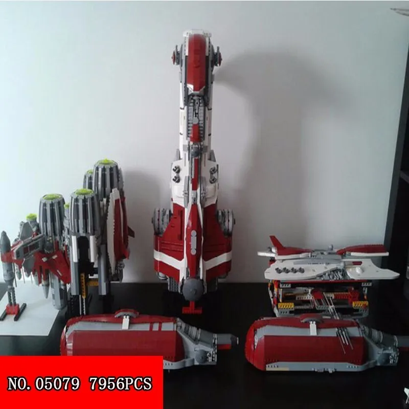 

New Lepin 05079 Star War Series MOC Used Republic Escort Cruiser Assembling Spelling Insert Plastic Building Blocks Toys 7956pcs