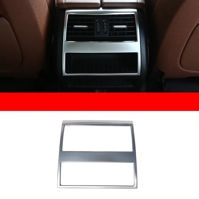 

Car Rear Air Conditioning Outlet Frame Decor Back AC Vents Trim Refit Stickers For BMW F10 5 Series 2011-17 Car styling