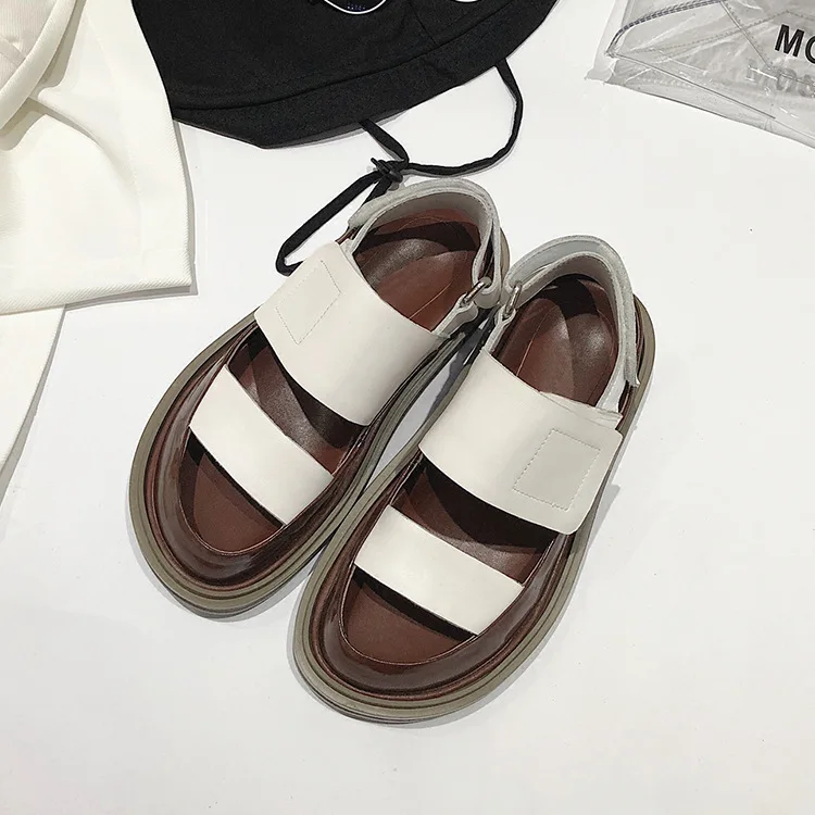 

Sandals Thick Bottom Muffin Student Sandals Color Leisure Sandals Woman