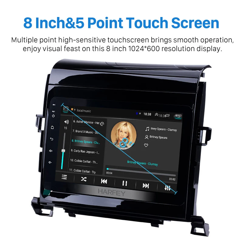 Flash Deal Harfey 8 inch for 2009-2014 Toyota ALPHARD Toyota Vellfire ANH Android 8.1 Radio GPS with 3G SWC Bluetooth car multimedia player 2 Flash Deal Harfey 8 inch for 2009-2014 Toyota ALPHARD Toyota Vellfire ANH Android 8.1 Radio GPS with 3G SWC Bluetooth car multimedia player 2