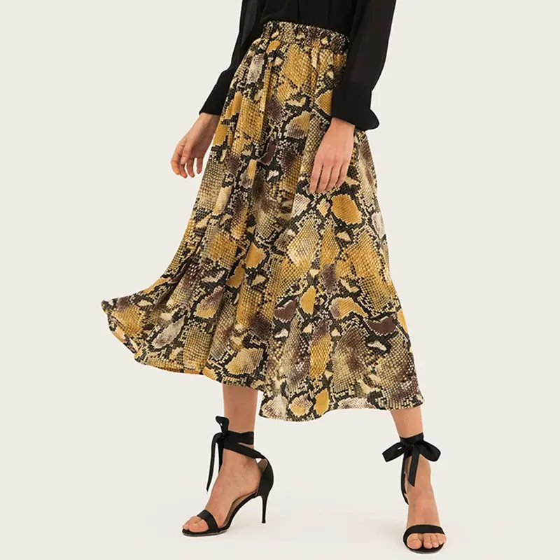 Boho Summer Women Skirt Casual Elegant Punk Sexy Club Travel Beach Plus Size Aline Serpentine Leopard Print Female Fashion Skirt Boho Summer Women Skirt Casual Elegant Punk Sexy Club Travel Beach Plus Size Aline Serpentine Leopard Print Female Fashion Skirt