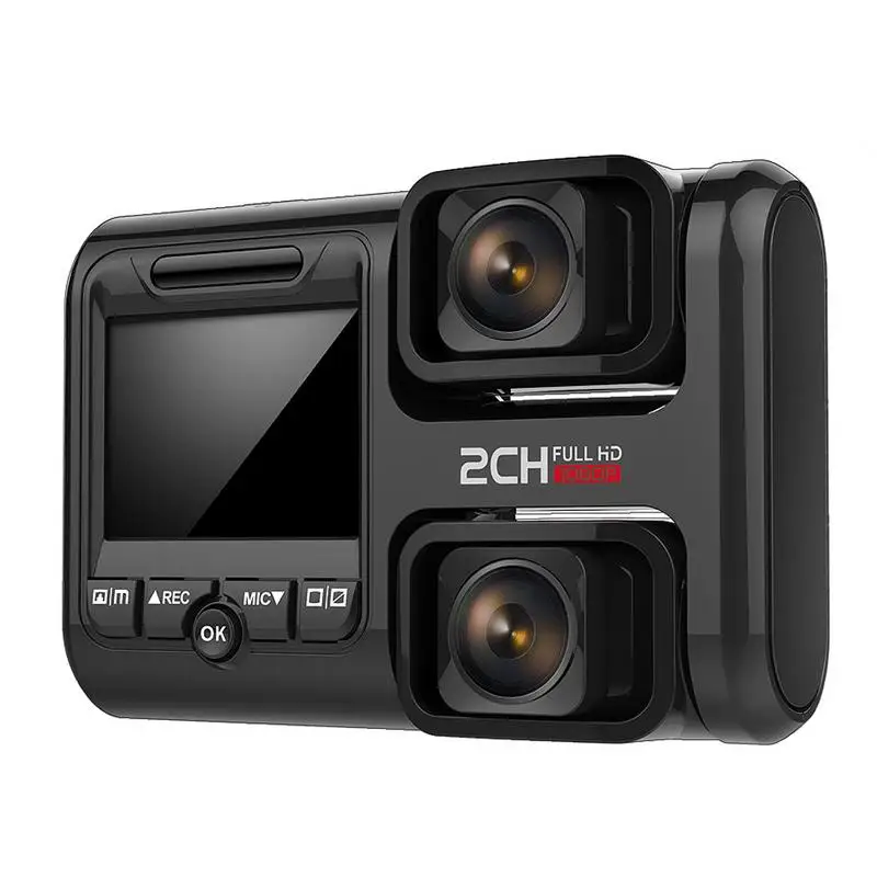 

New Car DVR 2Inch FHD1080P Front Double Dash Cameras Adjust With GPS Function Video Recorder ADAS System Vechile Wifi For Phone