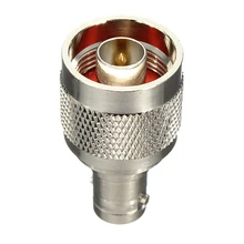 Сплав сталь N штекер к BNC Гнездовой разъем прямой РЧ коаксиальный разъем адаптера