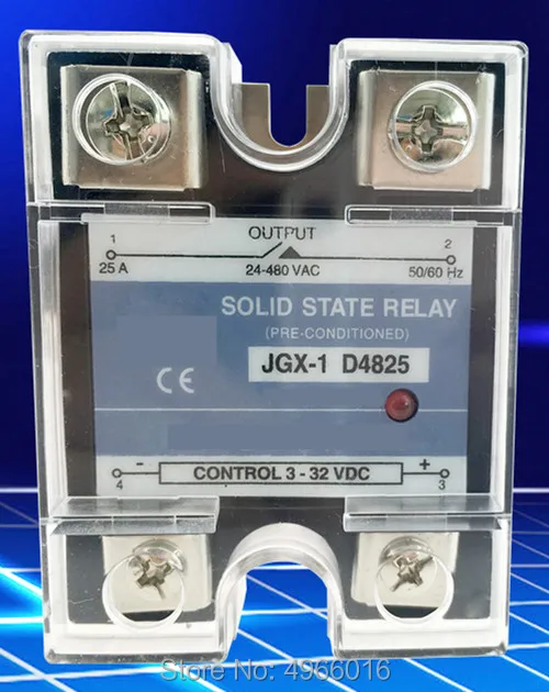 Оригинальное Однофазное твердотельное реле JGX-1 D4825 SSR AC25A DJ оборудование аксессуары