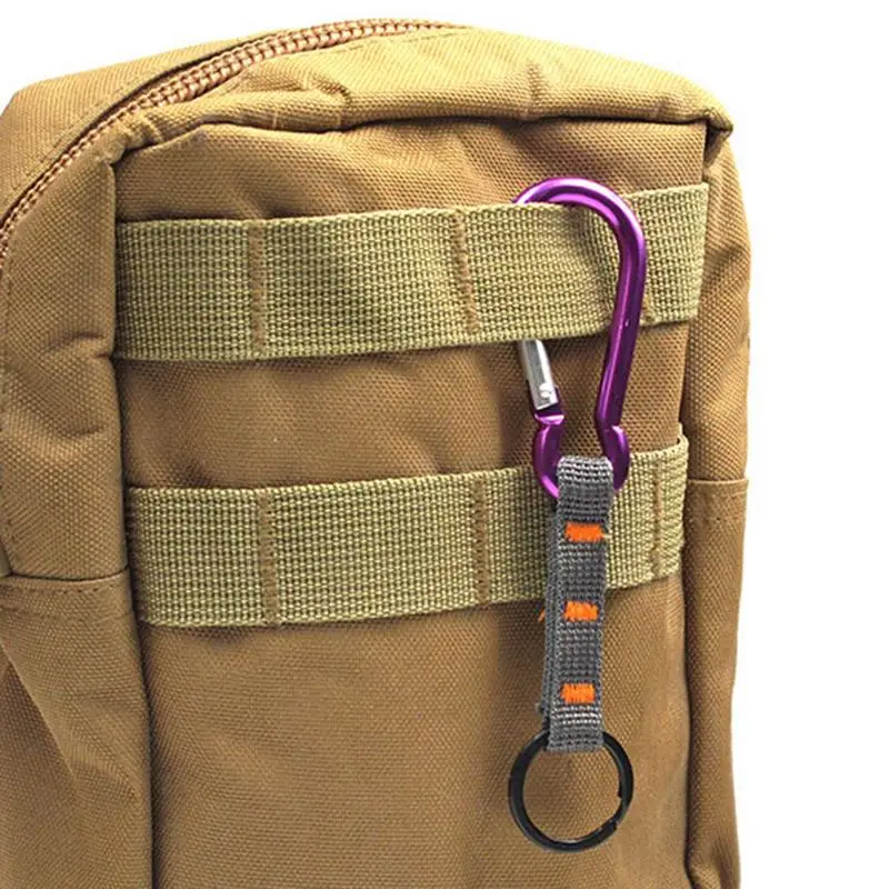 Carabiners Quickdraws في الهواء الطلق معدات متعددة الوظائف مفتاح سلسلة حلقة سبائك الألومنيوم حلقة تسلق تسلق أدوات التنزه اكسسوارات