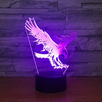 

Acrylic Creative Night Lamp Remote Control Color Change Table Novelty Special 3d Lamp Customizat New Kids Nightlight