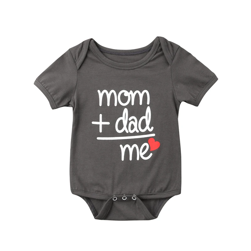

Summer Newborn Baby Clothes Boy Girl Kids Cotton Bodysuit Funny Cute Kawaii Outfits Infant Short sleeve Daddy gift