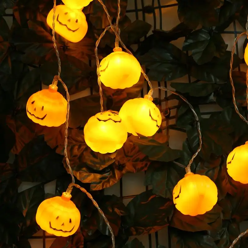 LED String Lights Battery Powered Halloween Pumpkin LED String Lamp for Party pisca pisca Helloween Decoration Fairy Lights LED String Lights Battery Powered Halloween Pumpkin LED String Lamp for Party pisca pisca Helloween Decoration Fairy Lights