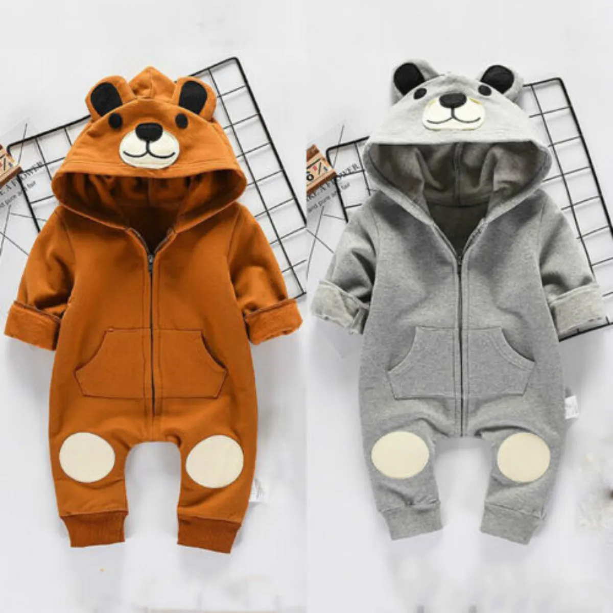Pudcoco новинка 2019 брендовый милый комбинезон с капюшоном для новорожденных
