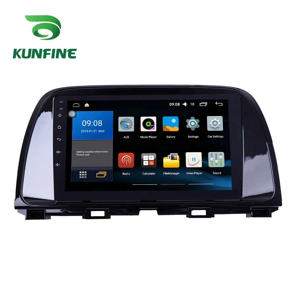 Octa Core 1024*600 Android 10 0 автомобильный DVD GPS навигатор плеер Deckless стерео для Mazda ATENZA 2013 2016