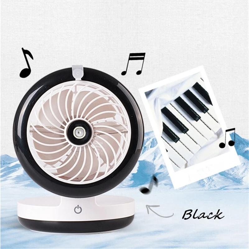 

Multifunction 3 in 1,Outdoor Portable USB Rechargeable Fan, Mini led lamp spray charger fan Power Bank, Table Desk Mini Humidi