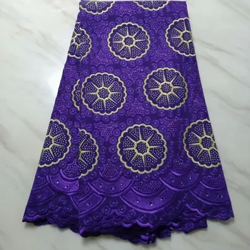 

2019 Best Selling Swiss voile laces African Fabric red Nigerian French Fabric purple High Quality Nigeria Tulle cord Lace Fabric