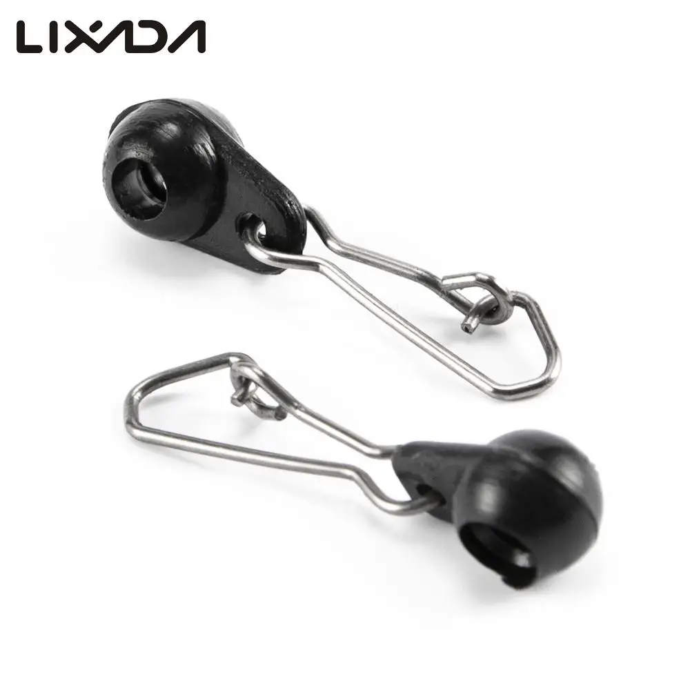 Lixada 10 шт./лот рыболовная застежка молния с бусинами леска Соединительный крючок