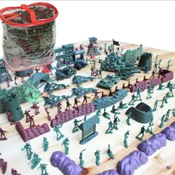 500 шт./компл. военный солдат игрушка комплект Армия Мужчины 4 см цифры доступ Playset детская игрушка