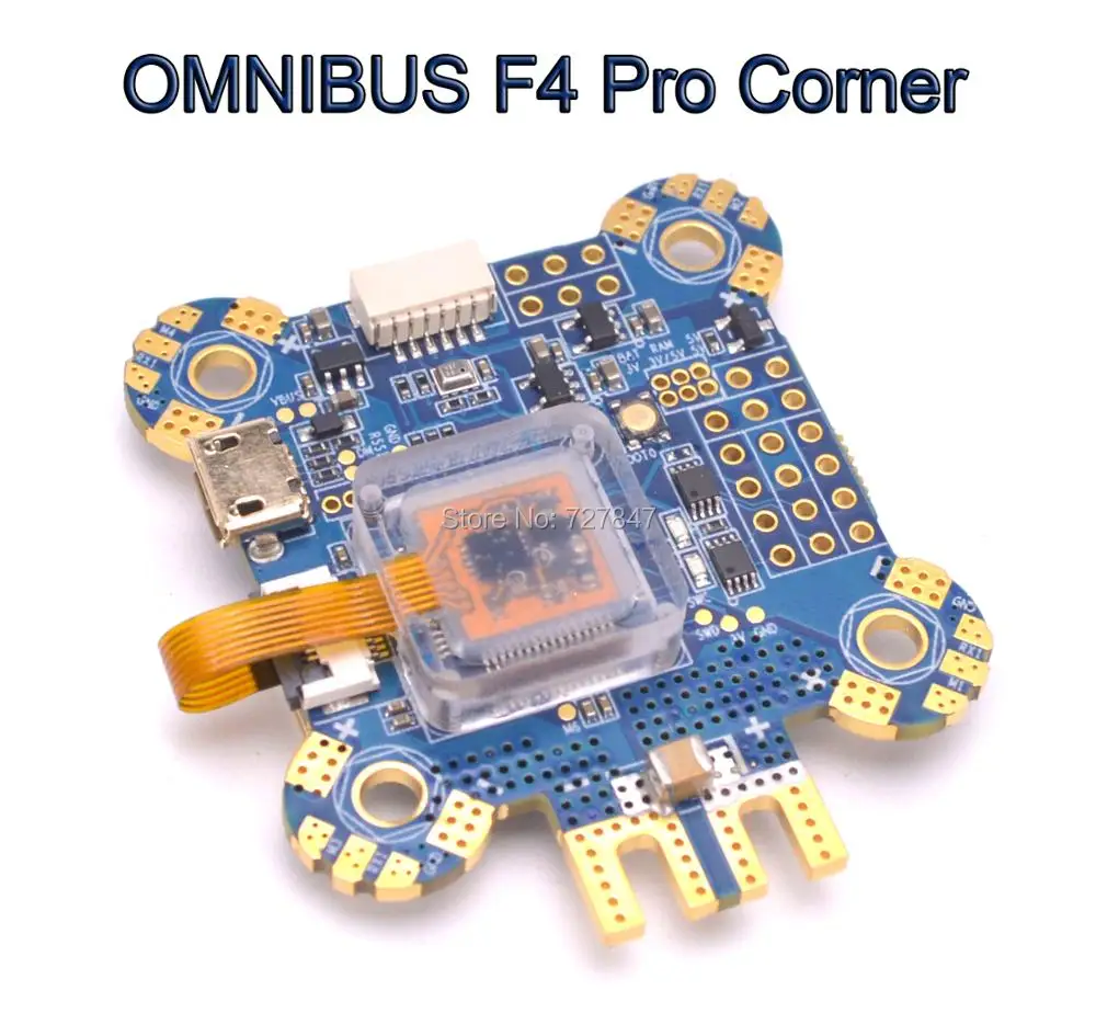 

NEW OMNIBUS F4 Pro Corner Flight Controller Build in Current sensor & PDB & LC Filter 5V 1A BEC for DIY RC Racing Drone FPV