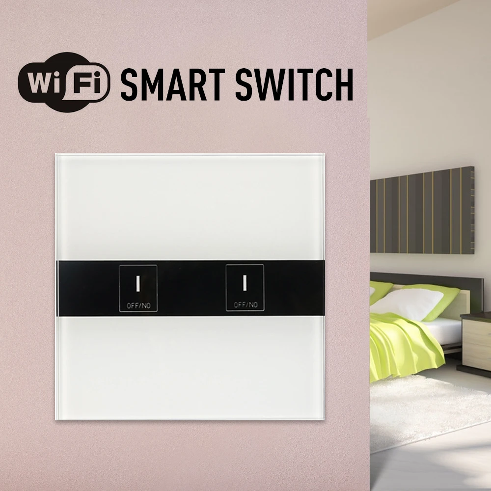 

1/2/3 Gang EU/UK Smart Wall Touch switch Wifi Control Switch eWelink APP Remote Control Light Switch For Android/IOS Smart Home