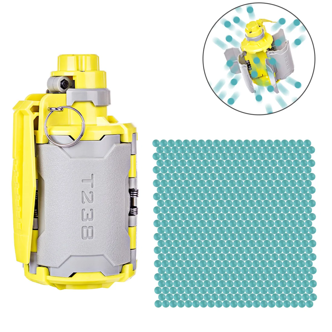 

T238 V2 Large Capacity Bomb Toy 10000 Beads Water Ball Set with Time-delayed Function for Nerf Gel Ball BBs Airsoft Wargame