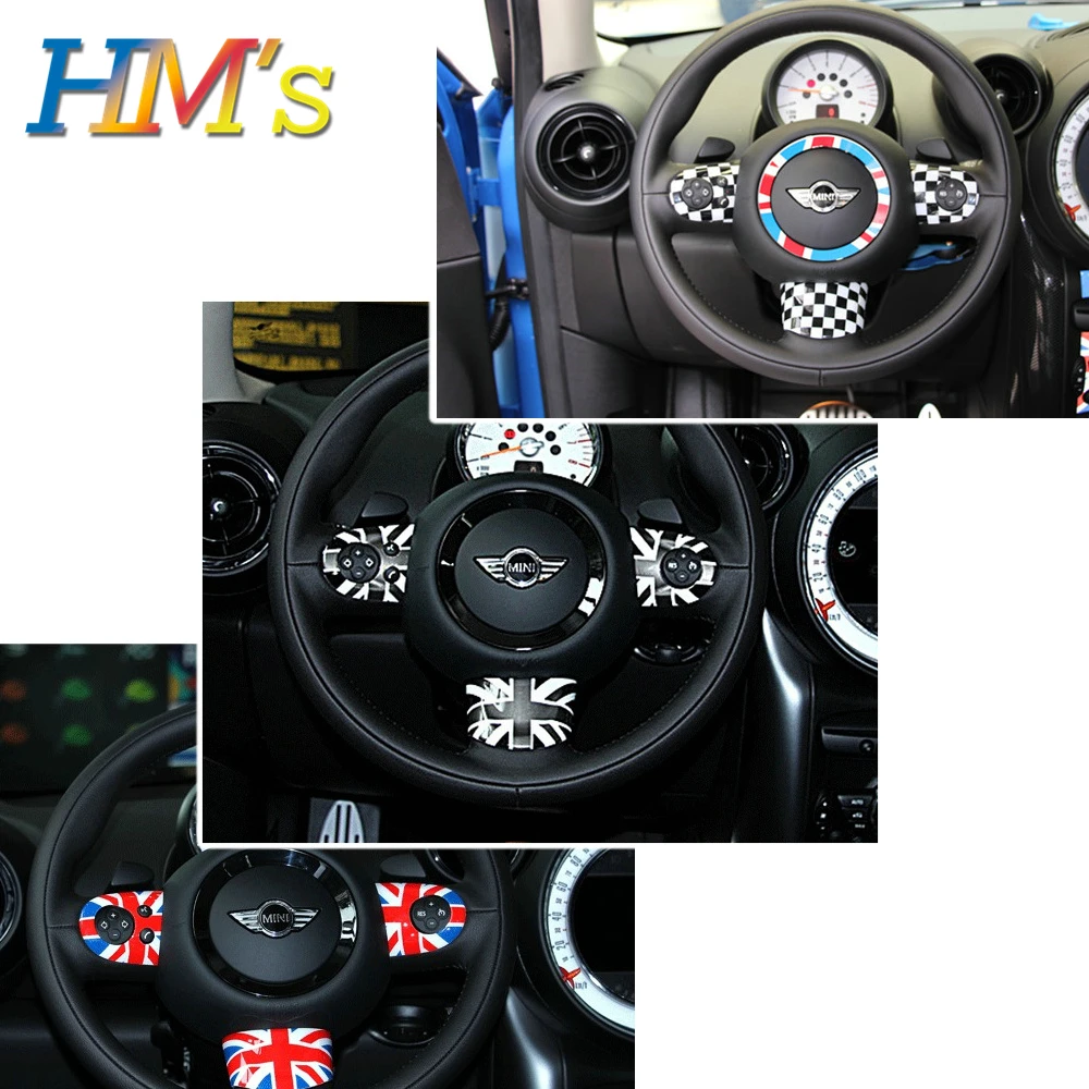 Для MINI Cooper Countryman R60 Clubman R55 декоративные наклейки на руль для Mini Cooper R56 R57 R58 R59 R61