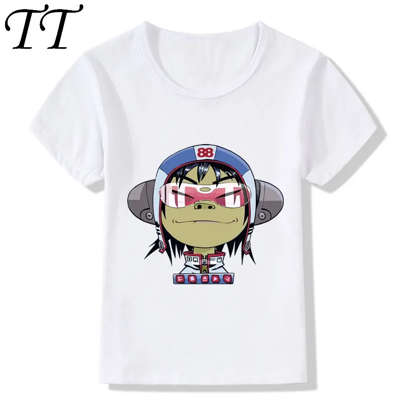 Детская футболка с принтом Gorillaz летняя повседневная хипстерская короткими