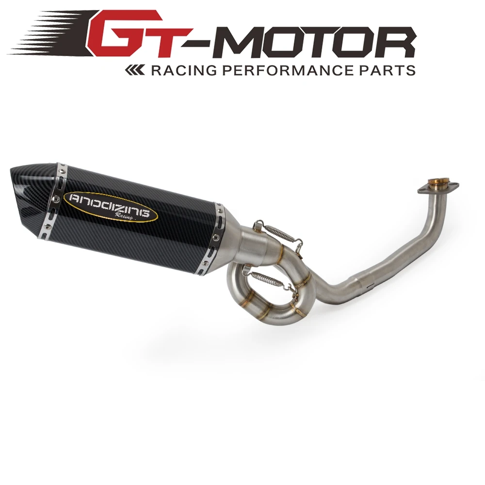 Motorcycle Full Exhaust System Header Slip On Middle Pipe Front Pipe For YAMAHA NVX 155 125