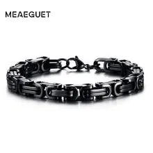 Роскошные цепи браслет для мужчин кубинская витая ссылка Винтаж в черный бразильский Pulseira хип-хоп состояние мужчин t ювелирные изделия