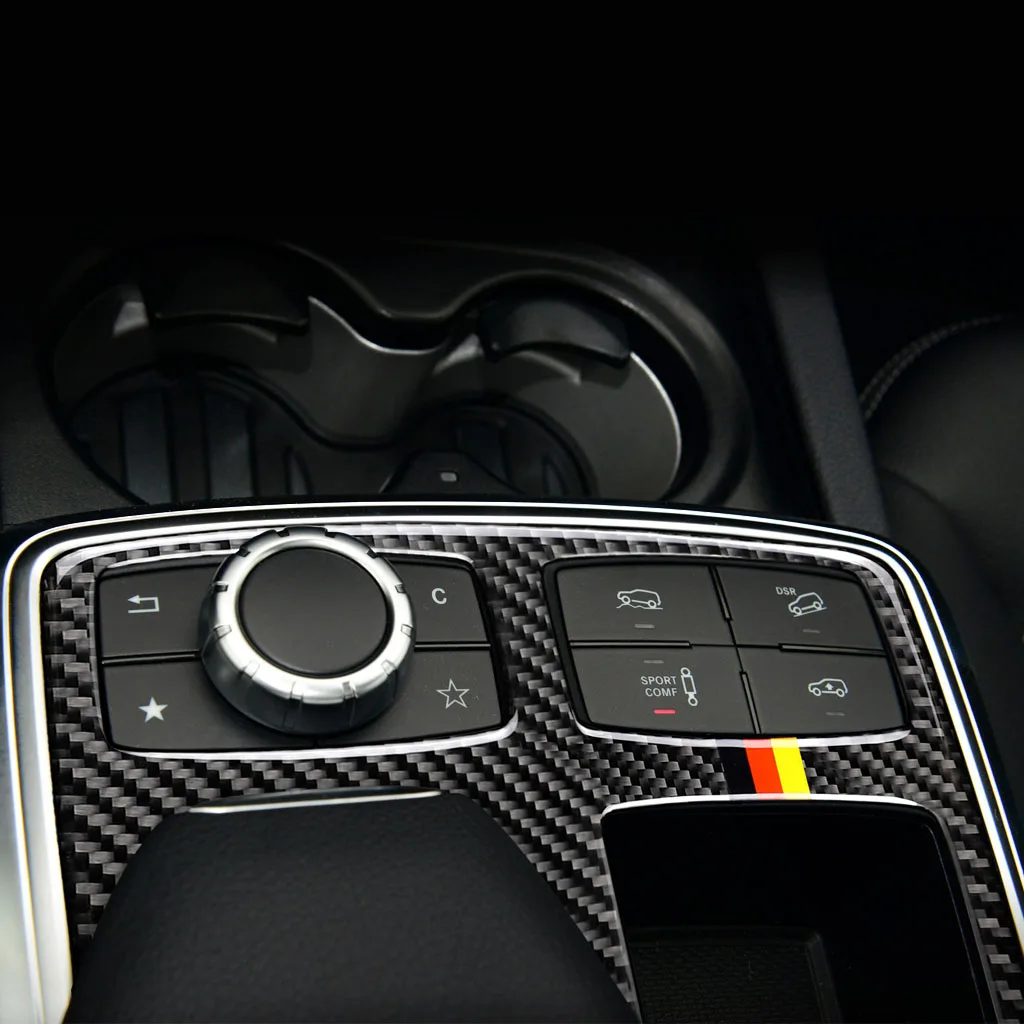 

Mix Colour Carbon Fiber Sticker Interior Central Console Frame Trim for Mercedes GLE/GLS