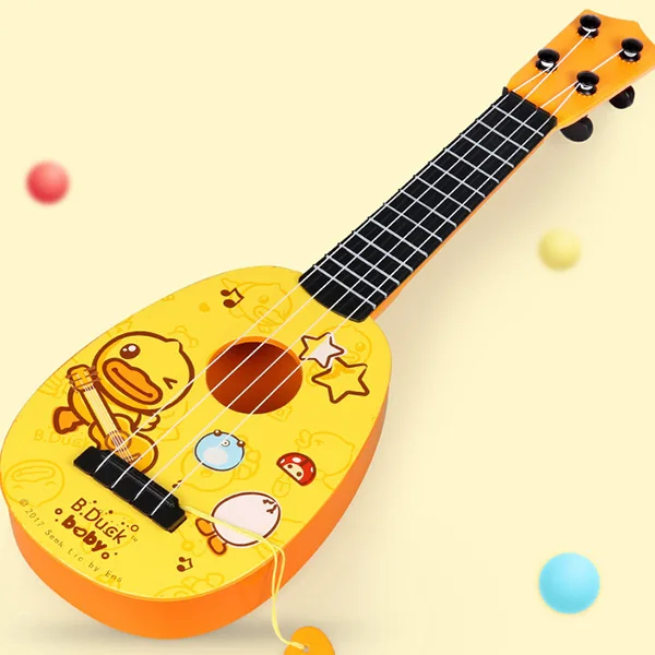 B. DUCK WL-BD047 Детская гитара игрушка милая желтая утка шаблон гитара для детей
