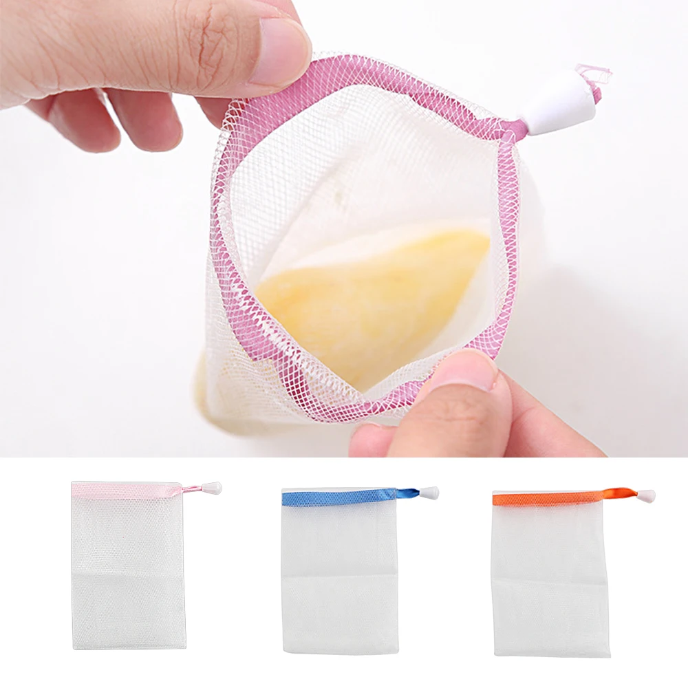 

Wash Face Soap Foaming Net Bathe Cleaning Gloves Hanging Nylon Soap Mesh Bag Bath Shower Soap Blister Bubble Mesh