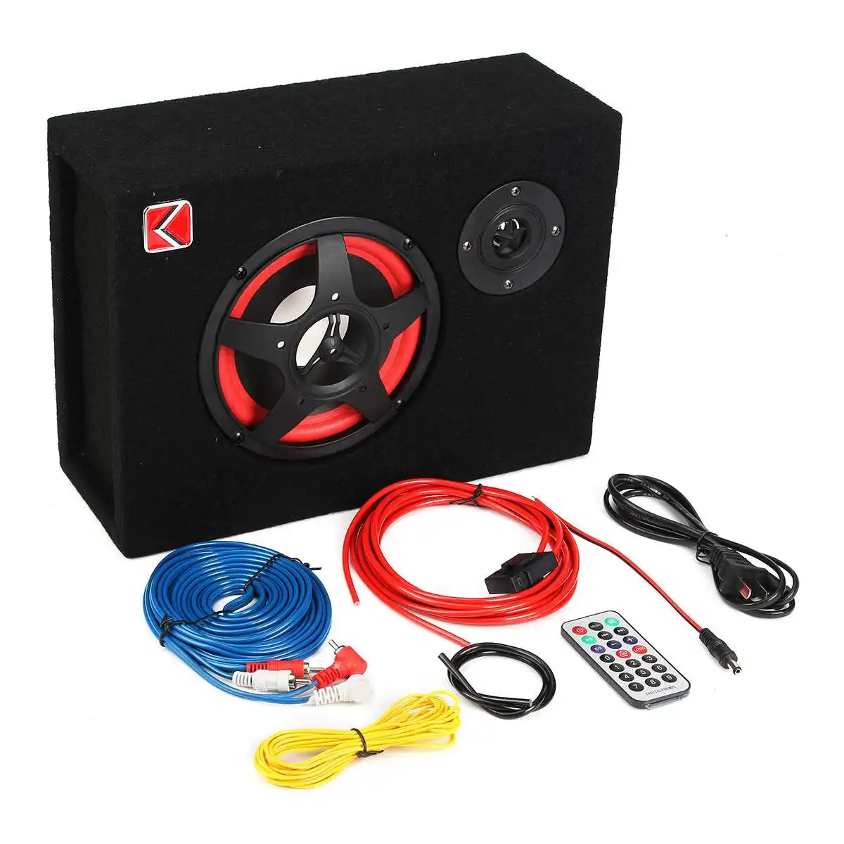 6 pulgadas 350 W subasiento de coche activo Subwoofer altavoz estéreo graves Audio Subwoofer amplificador activo Subwoofer coche 6 pulgadas 350 W subasiento de coche activo Subwoofer altavoz estéreo graves Audio Subwoofer amplificador activo Subwoofer coche