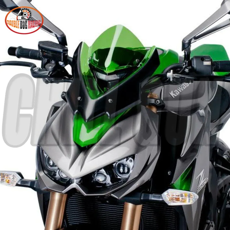 Ветровое стекло Спортивное для Kawasaki Z1000 2014 2015 2016 2017 2018 2019|Козырьки от ветра и ветр.