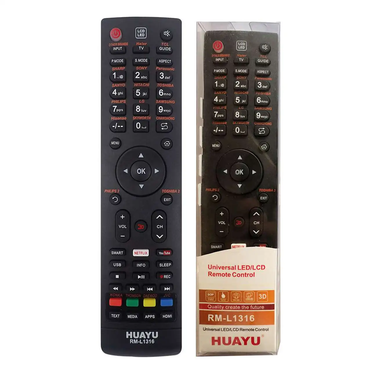 HUAYU универсальный пульт дистанционного управления Rm L1316 ЖК дисплеем/Led Smart Tv Contro