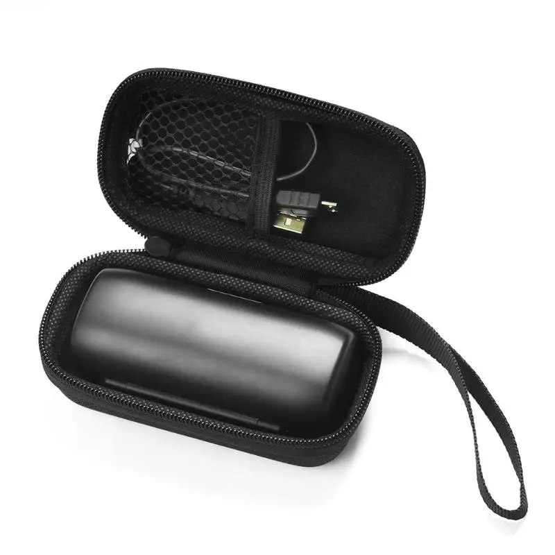 

VODOOL Nylon Carbon Fibre Protective Headphone Bag Case Pouch Cover Box for Bose Sound Sport Free Headset with Mesh Pocket