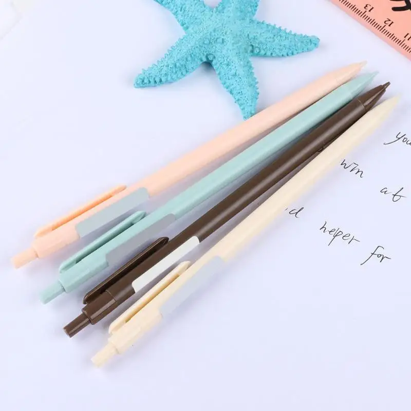 0,5/0,7 мм, простой механический карандаш карамельного цвета, милые автоматические ручки для письма, подарки для девочек, кавайные канцелярские принадлежности, офисные ручки