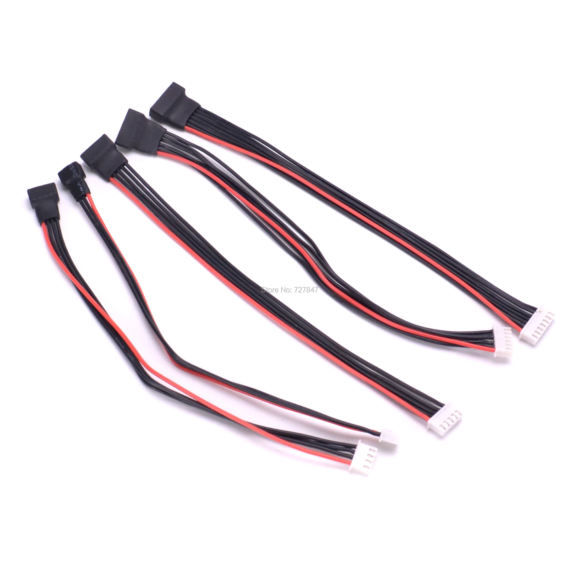 5 шт./лот JST XH 20 см 22AWG 2S 3S 4S 6S Lipo удлинитель провода зарядный кабель свинцовый шнур