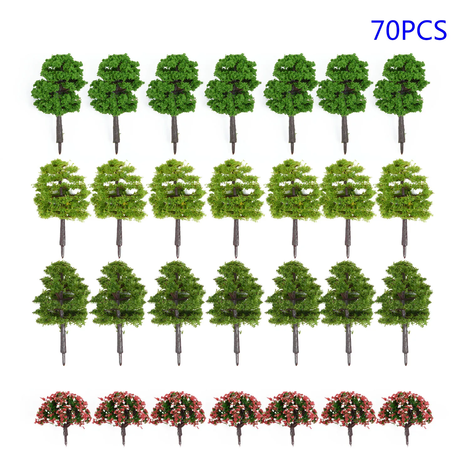 70 шт модель деревьев 1: 75/1: 100 HO Z TT масштаб макет поезда сад парк зданий