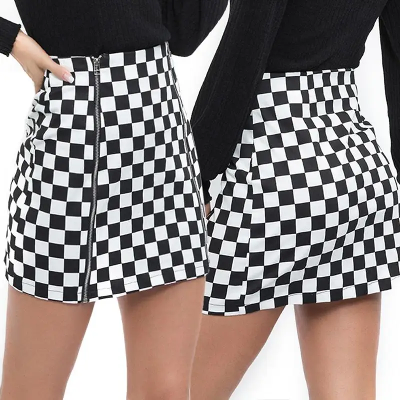 

Women's Ulzzang Winter Harajuku Plaid Retro Skirt Female Cute Japanese Kawaii Short Mini Skirts For Women Faldas Mujer Moda 2018
