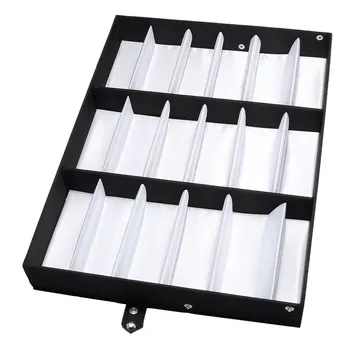 

18 Slot Sun Glasses Holder Case Reading Glasses Eyewear Display Stand Storage Box Glasses Display Case Storage Organizer Collect