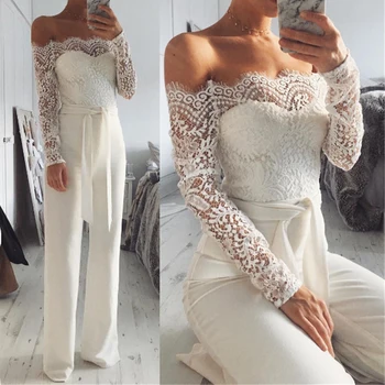 lace jumpsuit for wedding guest