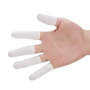 

300pcs Natural Latex Disposable Latex Finger Cot Elastic Tattoo Protective Gloves Cover for Nail Art Manicure Tattoo Makeup Tool