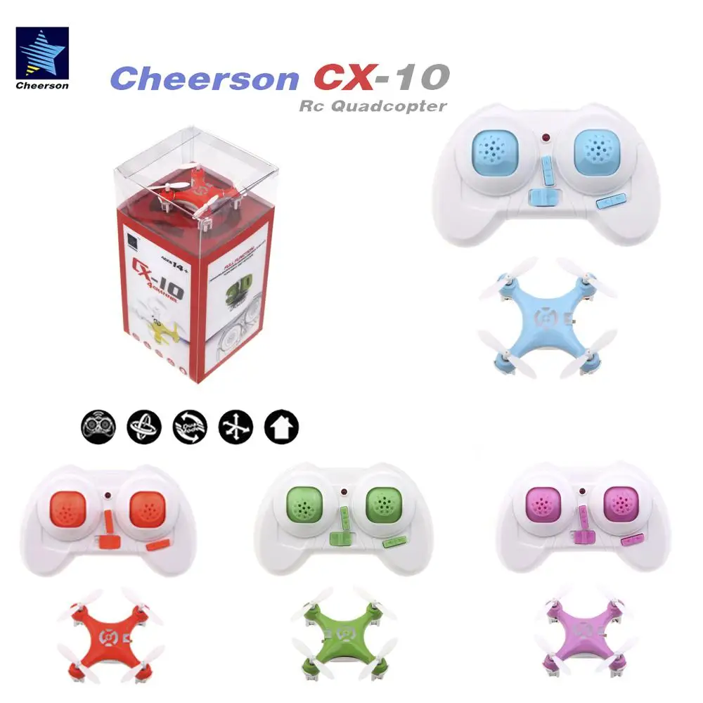 

Cheerson CX-10 CX10 Mini 2.4G 4CH 6 Axis LED RC Quadcopter RTF Remove Control Toys Children Adult Birthday Gift Home Toys