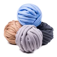 500g/ball Width 3cm Super Thick Merino Wool Chunky Yarn DIY Bulky Hand Knitting Blanket Basket Pillow Arm Roving Yarn QW066 500g 6cmthick roding wool gaint diy chunky giant knitting soft blanket yarn merino wool yarn knitting wool extreme merino wool
