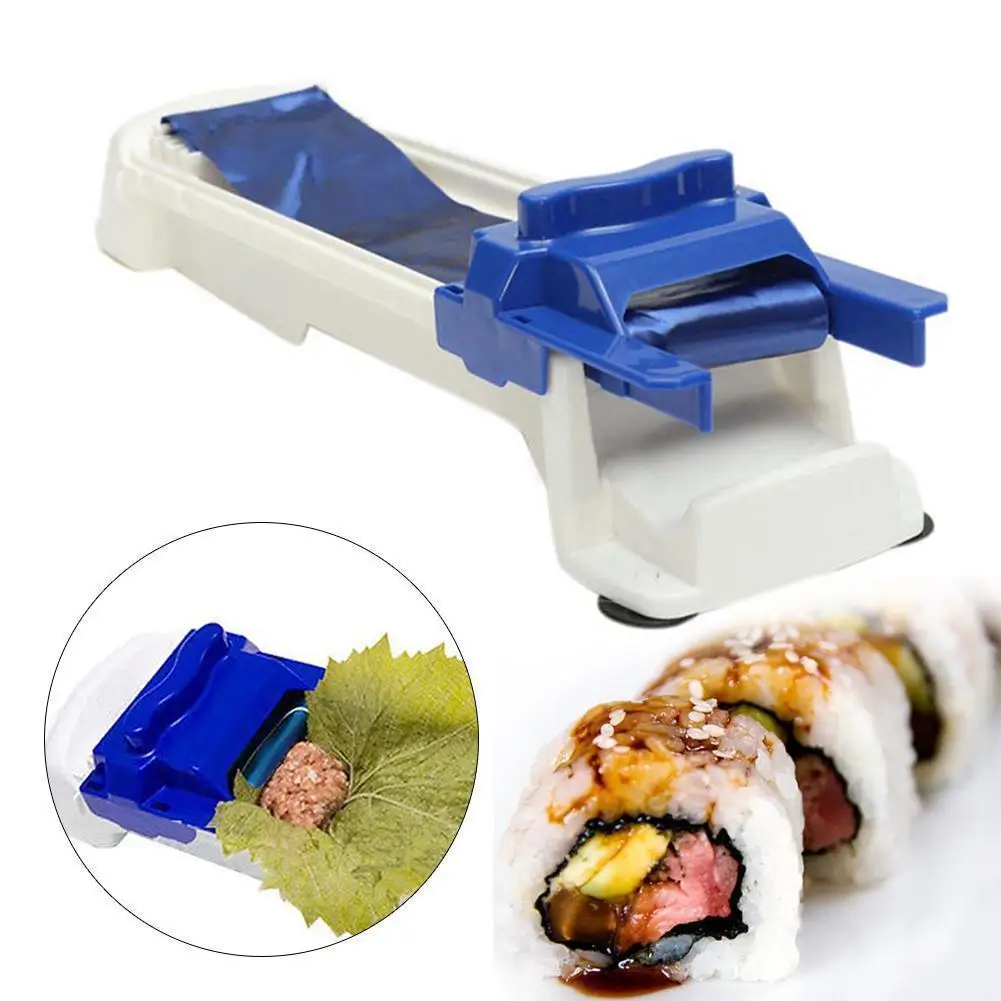 Полезное устройство для заворачивания суши машина овощного мяса рулон пружина сделать Набор Суши кухонный гаджет с капустным листом прокатный инструмент Бесплатный корабль